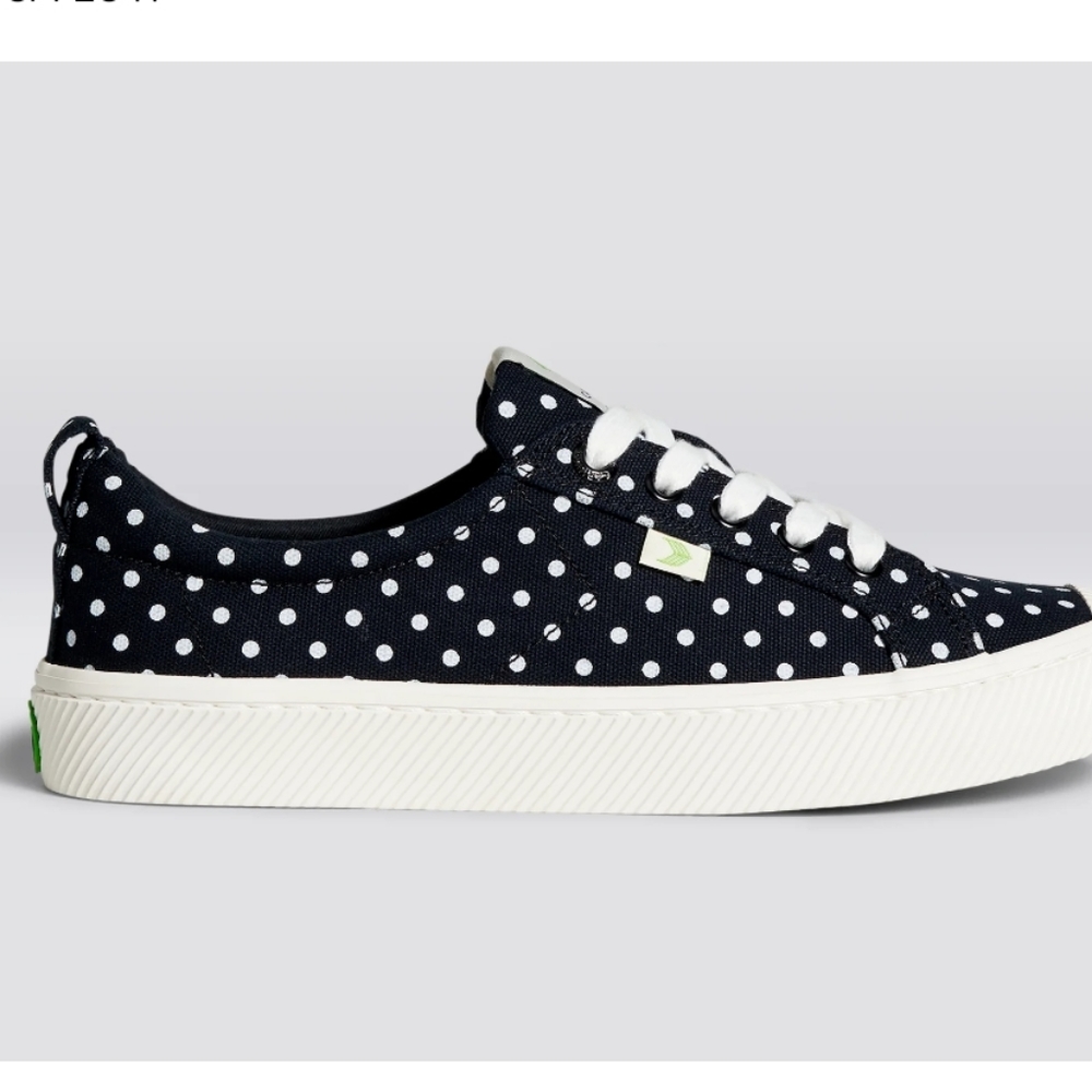 Cariuma Black and White Polka Dot Sneakers - Picture 3 of 10